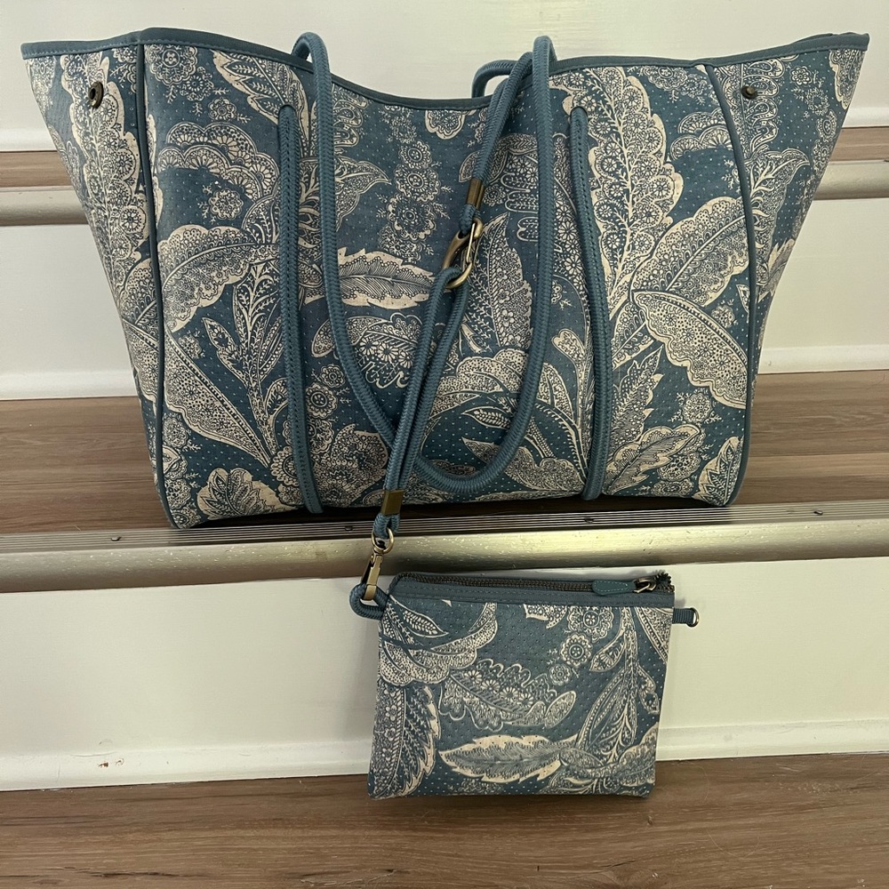 Neoprene tote by Anthropologie